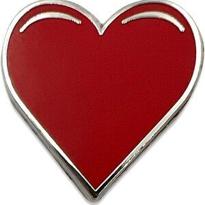 Heart Enamel Lapel Pin - Friend Love Cute Brooch Badge